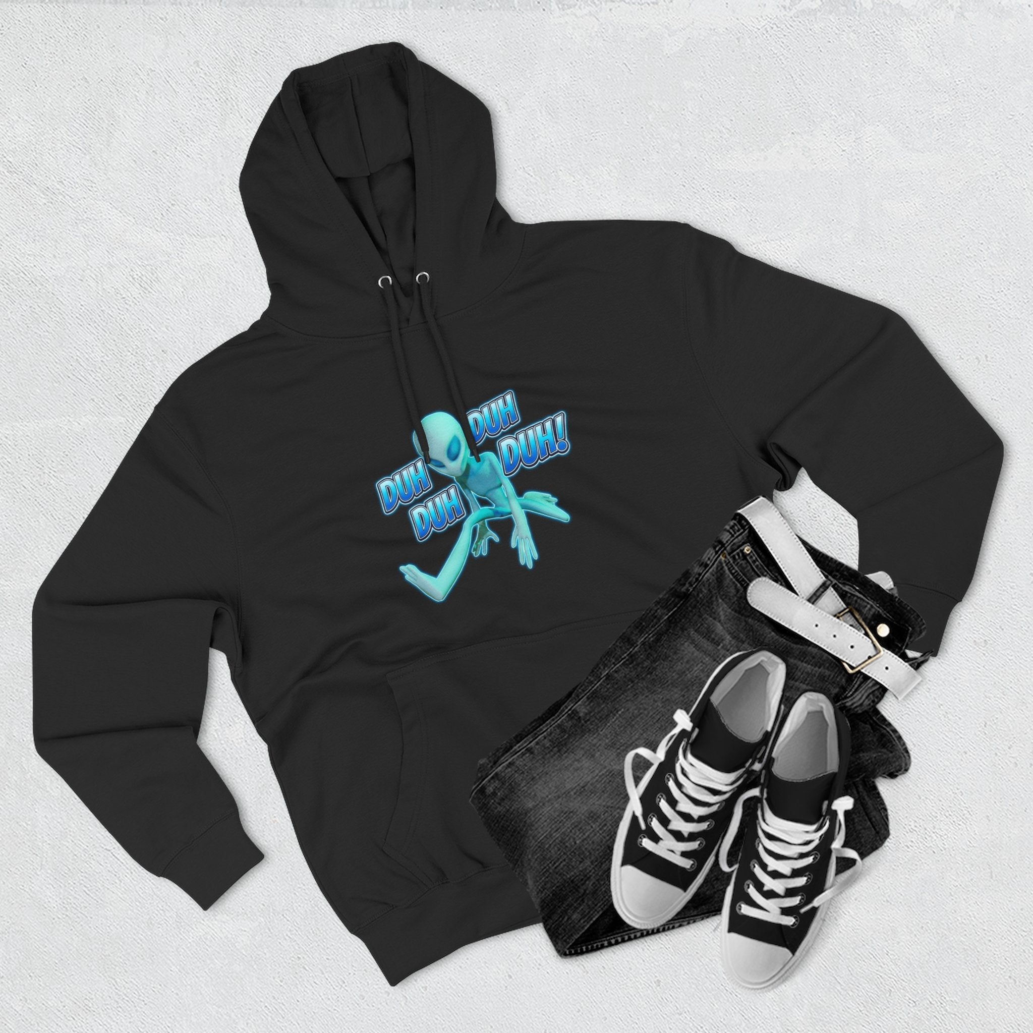 Alien Spaceship Hoodie — "Dummy, That's a Spaceship!" Graphic Pullover